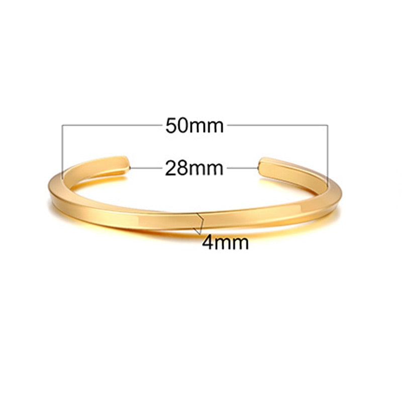 Twisted Unisize Men's Minimalist Bangle