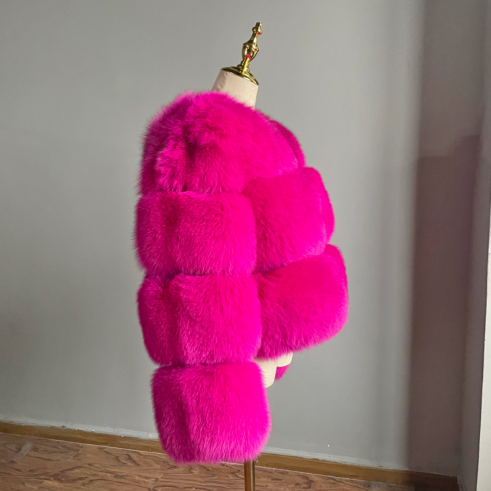 Hot Pink Faux Fur Jacket