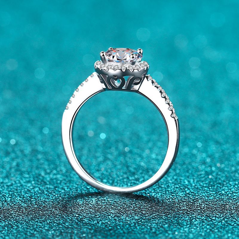 2CT S925 Eternal Moissanite Promise Ring