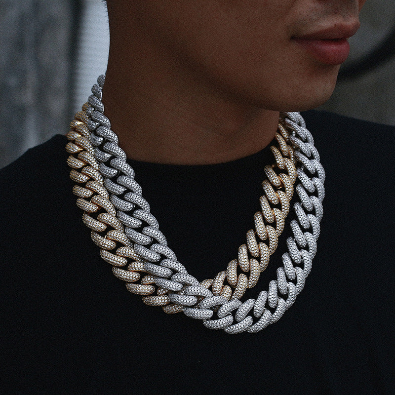 Thicc AF 20MM Fully Iced Out Diamond Cuban Link Chain