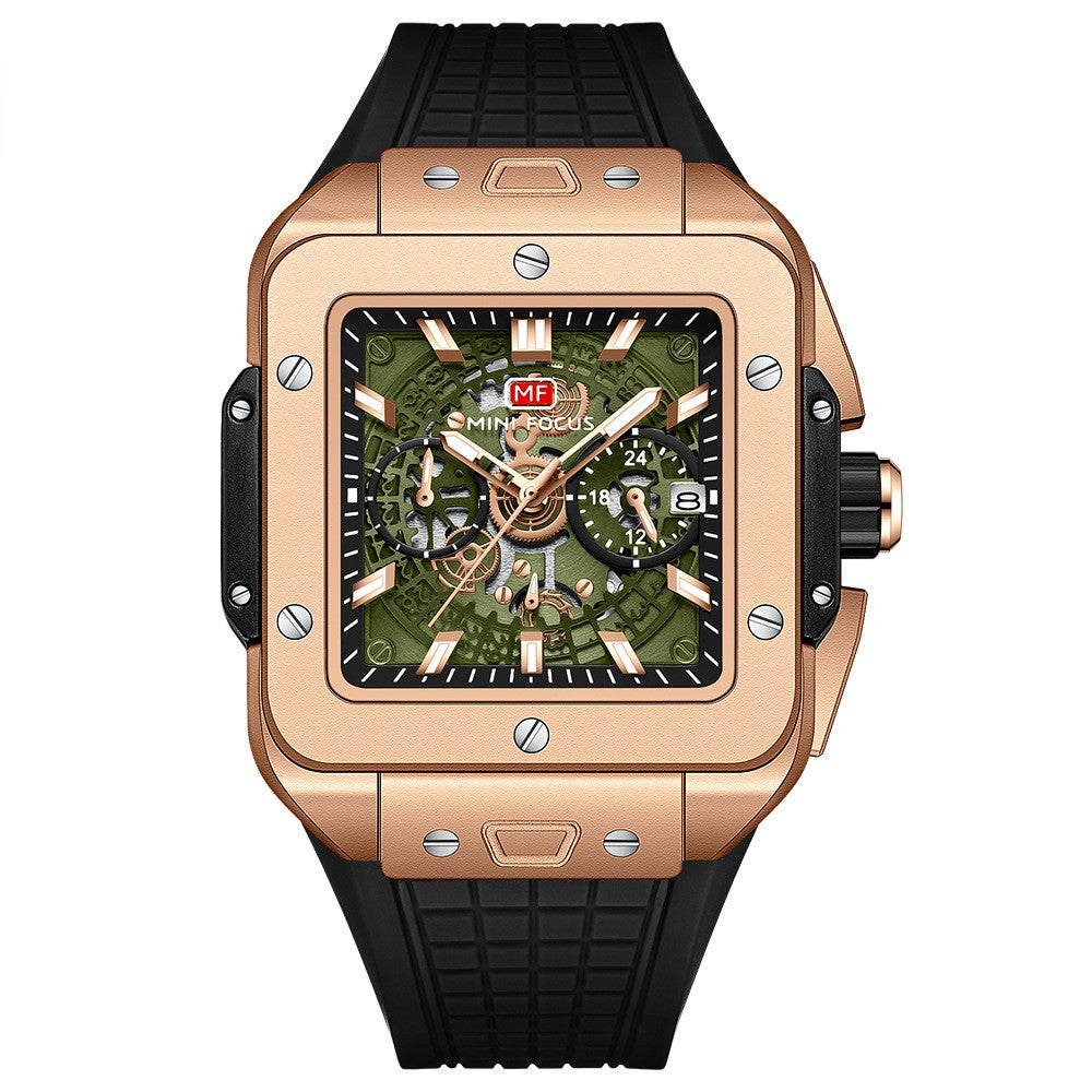 VVS Luxury Sporty Square-Shaped Men's Watch