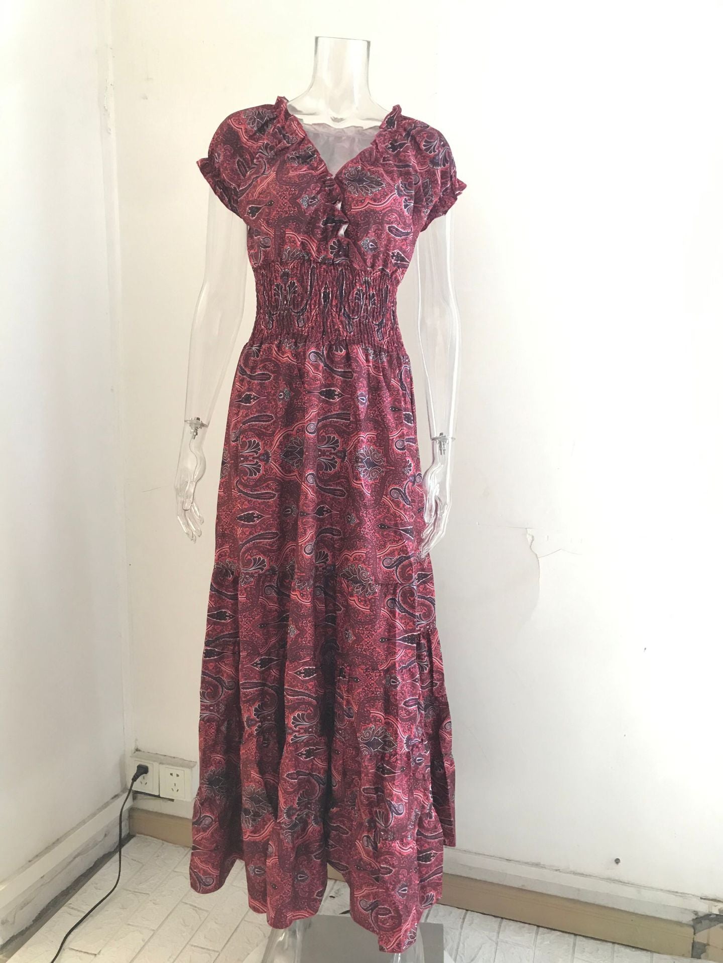 Barbara Printed Maxi Summer Dress