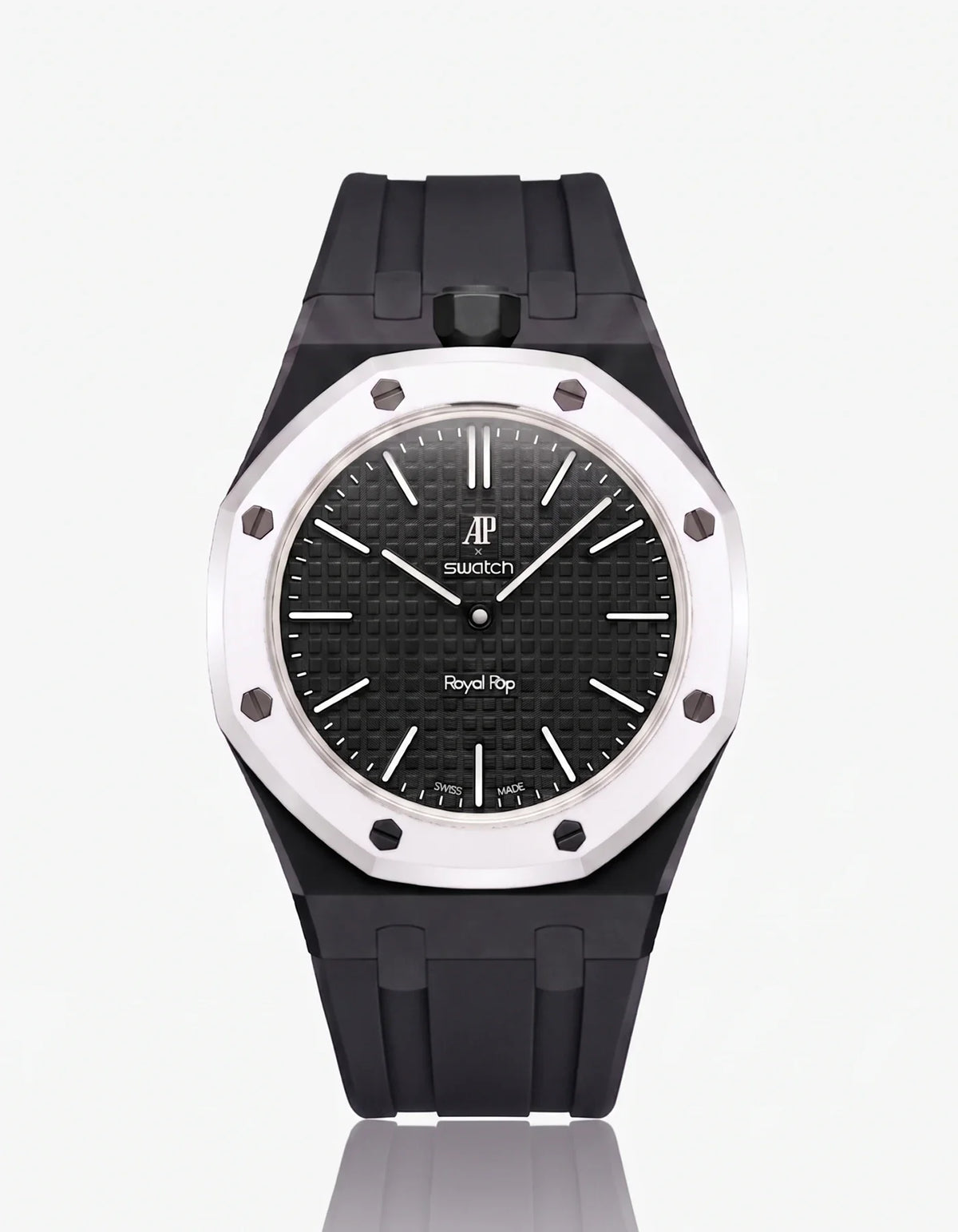 combo::black::rubber-strap-for-ap-x-swatch-royal-pop-black
