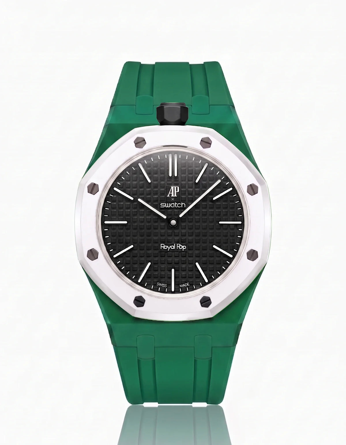 combo::green::rubber-strap-for-ap-x-swatch-royal-pop-green