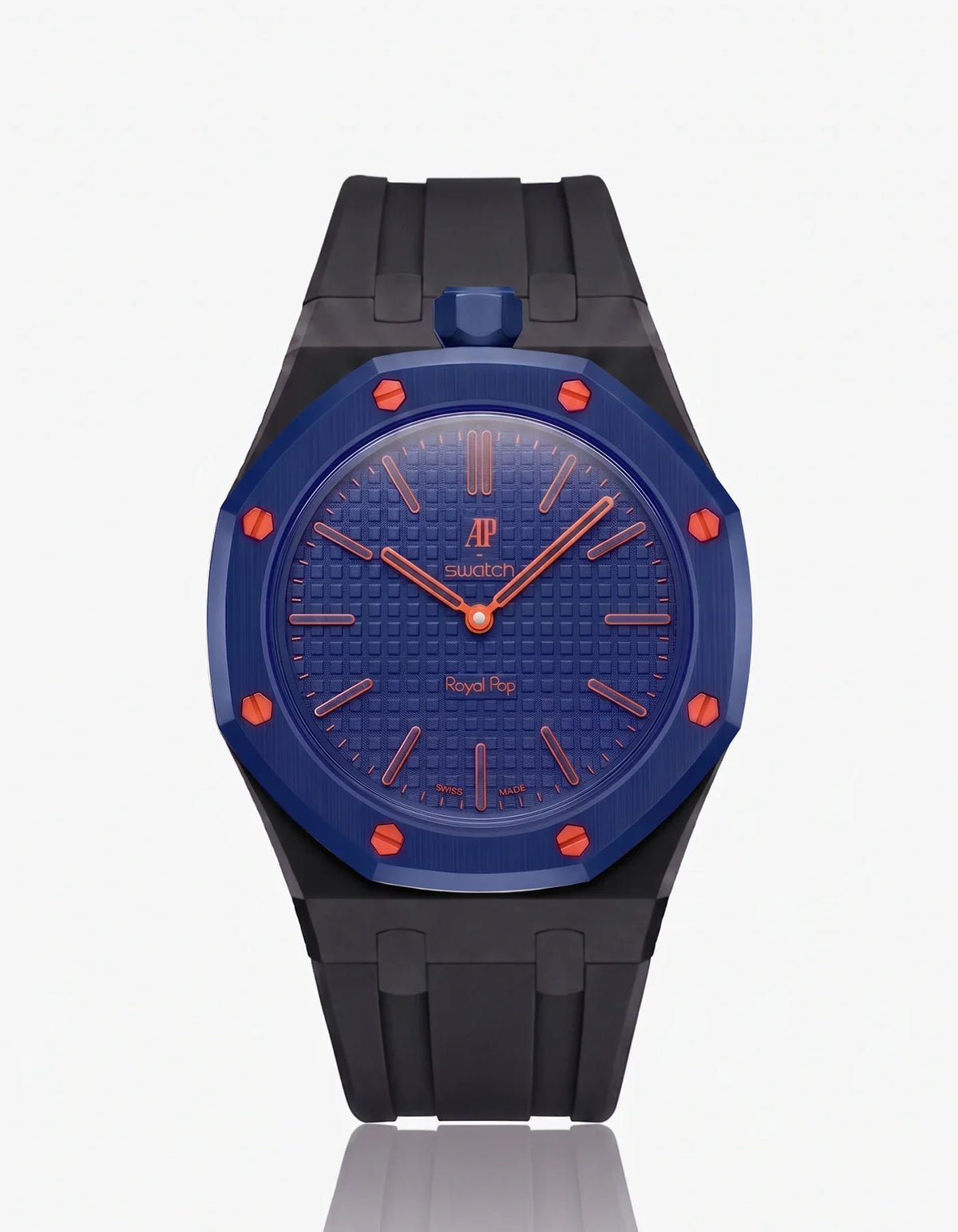 combo::black::rubber-strap-for-ap-x-swatch-royal-pop-black
