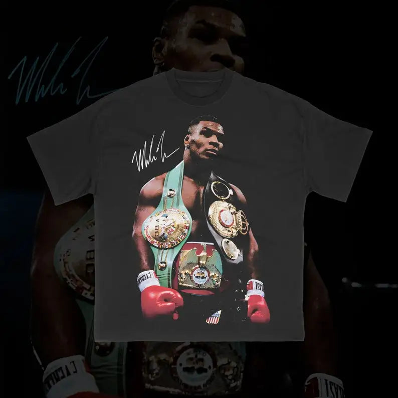 Mike Tyson Boxing Graphic T-Shirt