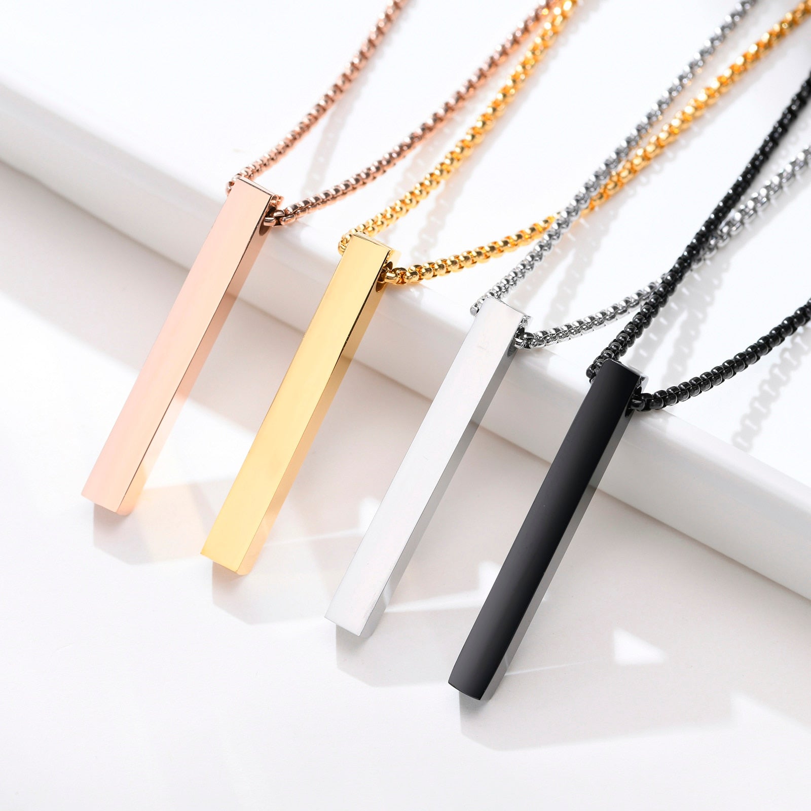 VVS Jewelry 5mm Men's Minimalist Box Pendant Chain