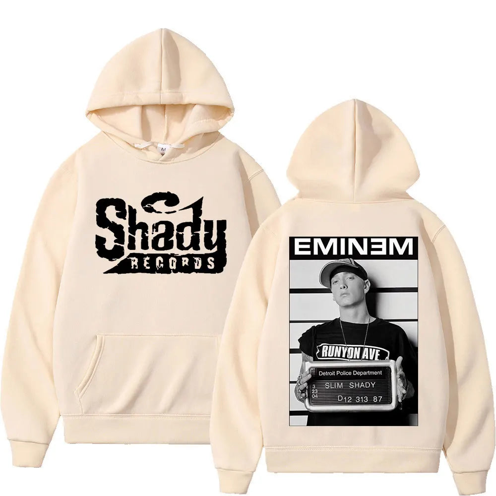 Eminem Double Sided Shady Records Graphic Hoodies