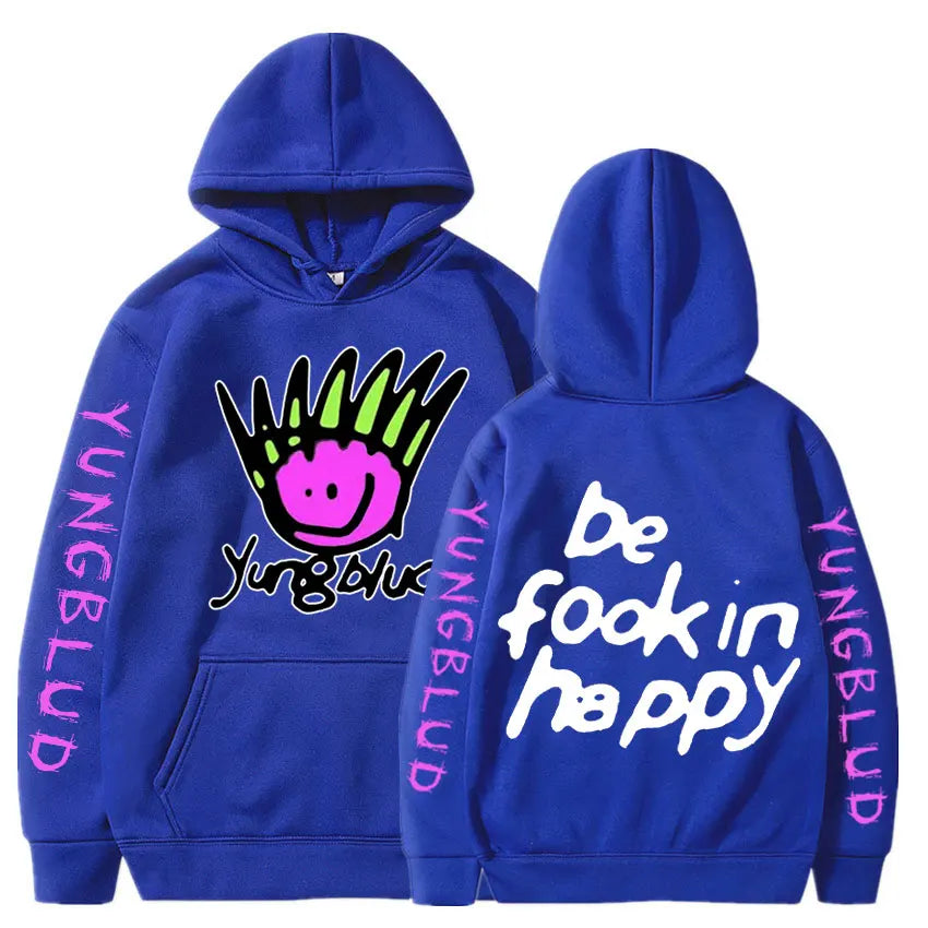 Yungblud Be Fookin Happy Graphic Hoodie