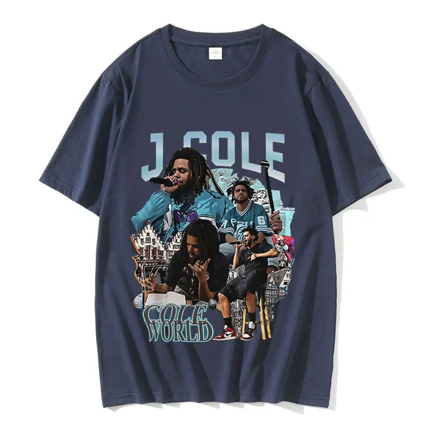 New J. Cole Rapper Vintage Graphic T-Shirt