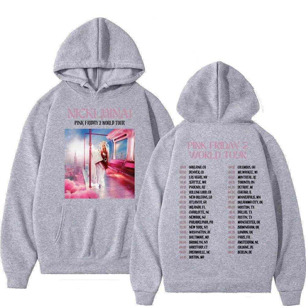 Nicki Minaj Pink Friday 2 World Tour Graphic Hoodies