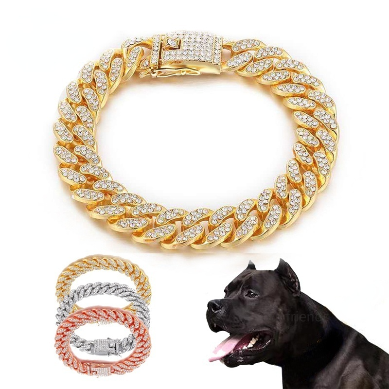 Collier pour chien Chunky Gold - Chien de taille S/M