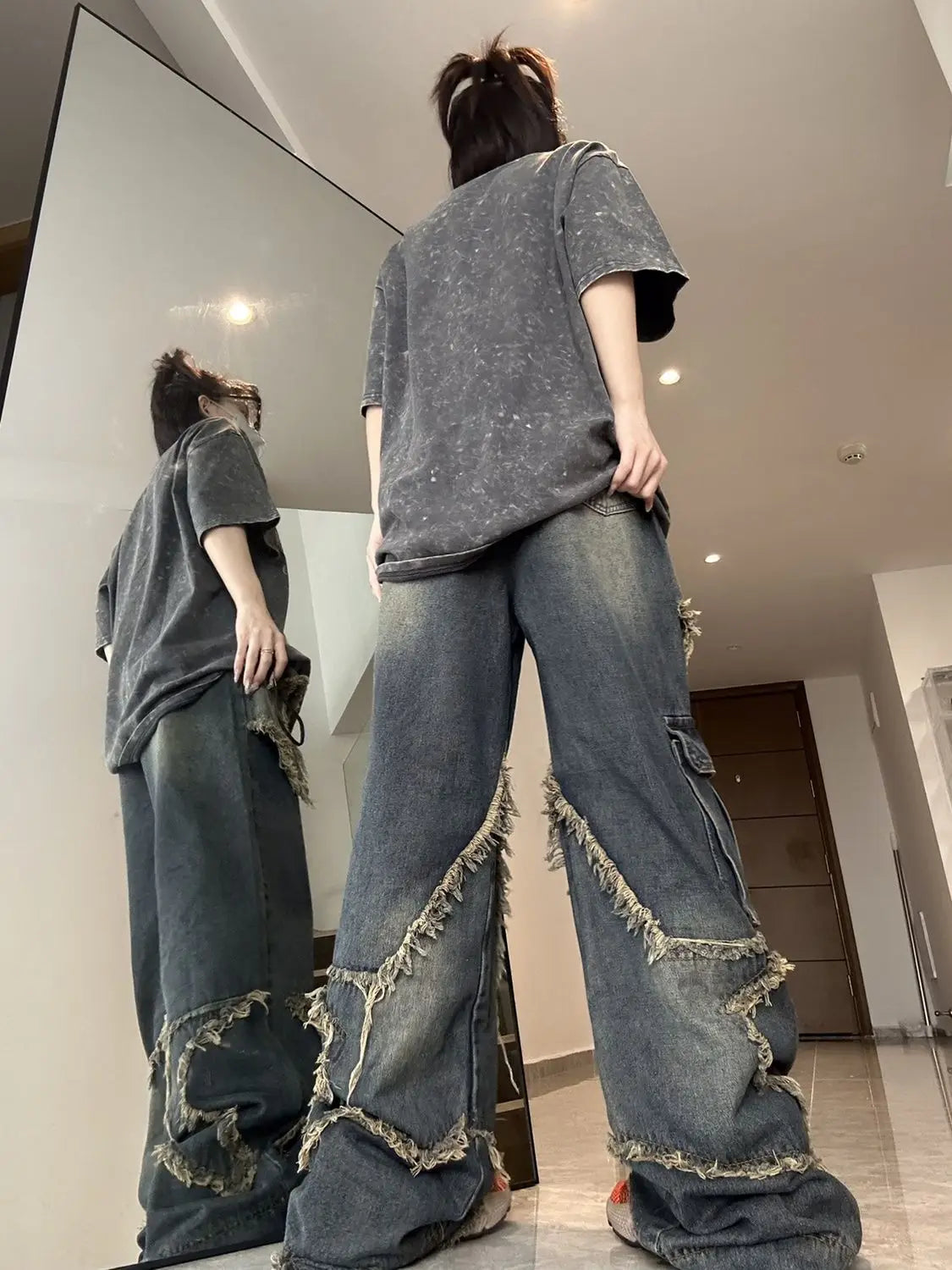 Vintage Oversize Star Aesthetic Pants