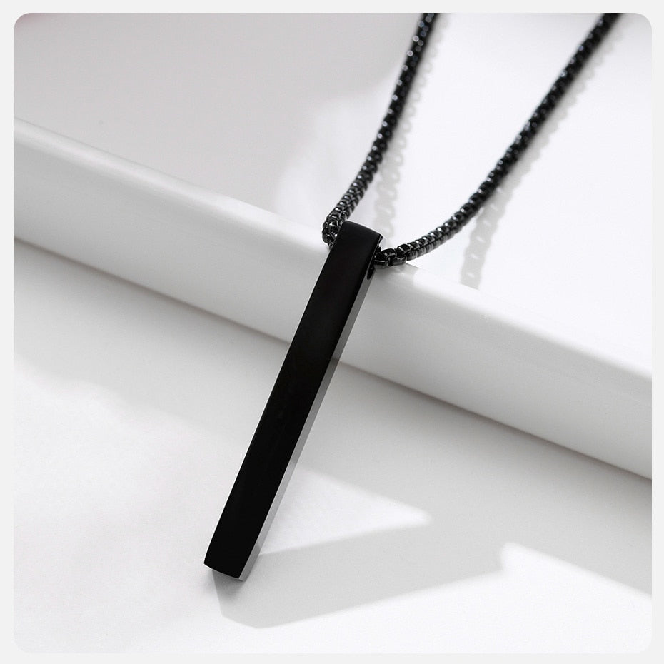 VVS Jewelry 5mm Men's Minimalist Box Pendant Chain