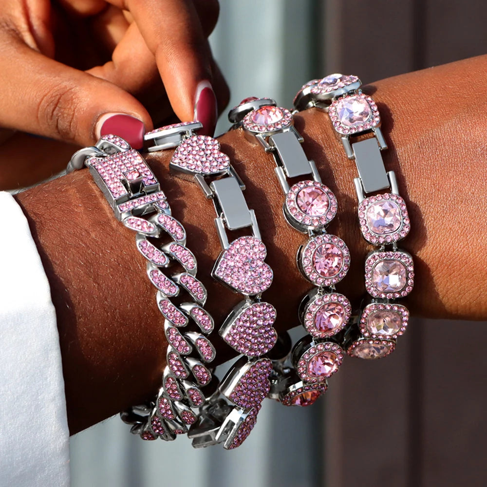 Iced Out Chunky Tennis Bracelet