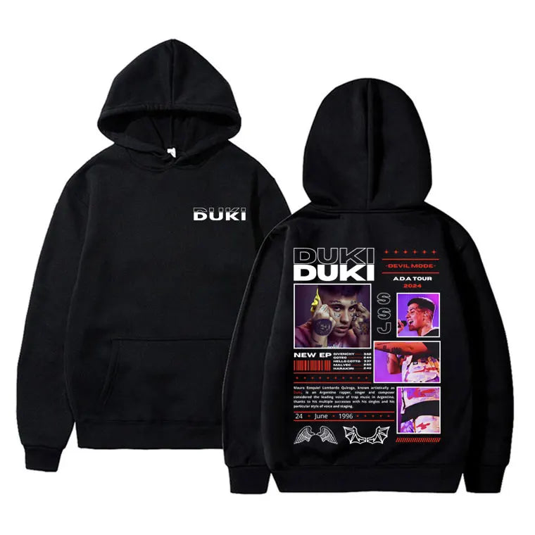 Duki Merch Graphic Hoodie