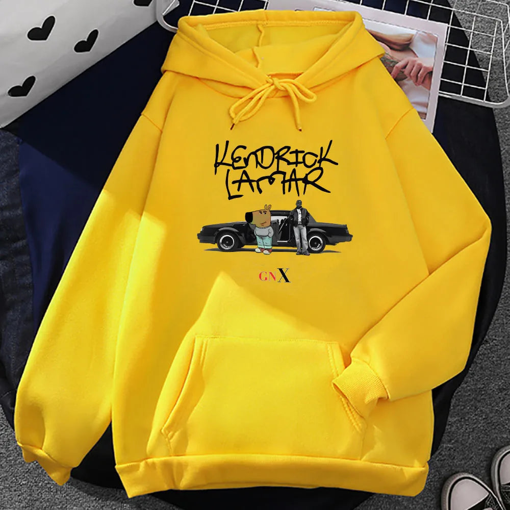 Kendrick Lamar & Chill Guy Graphic Hoodies