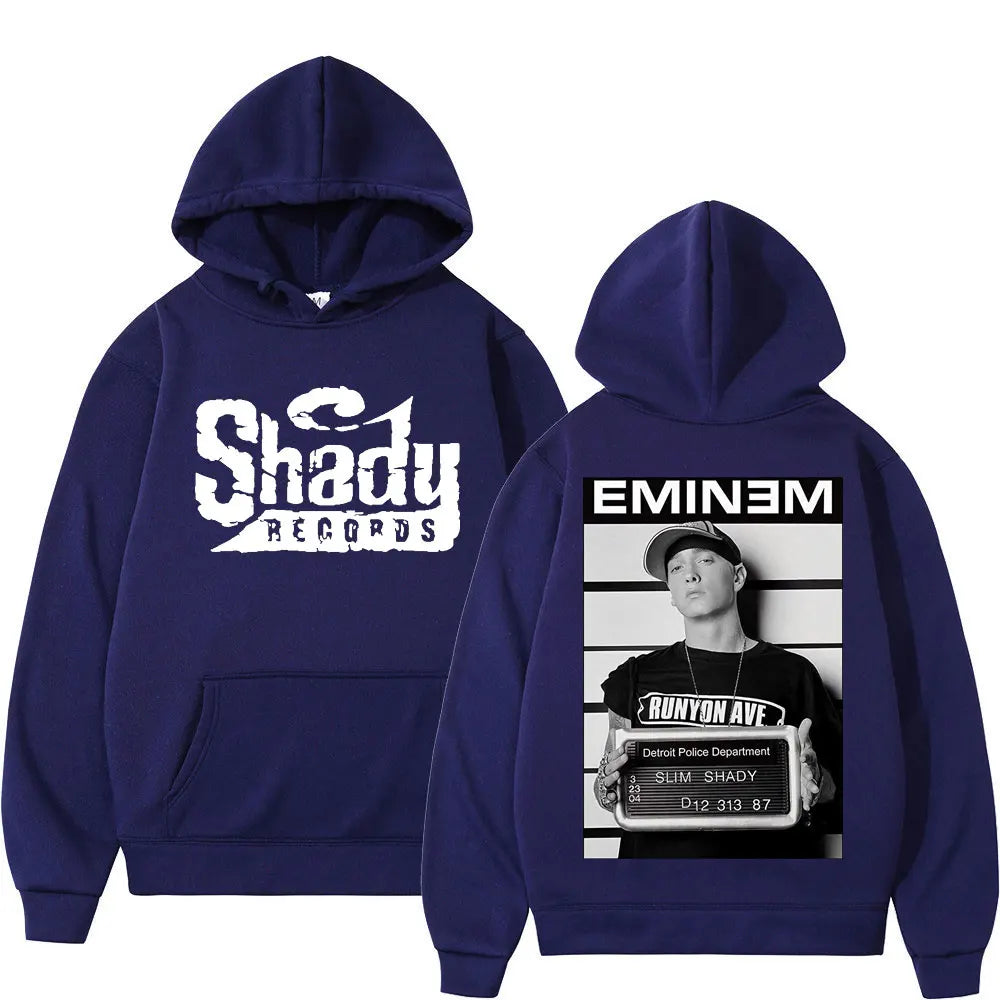 Eminem Double Sided Shady Records Graphic Hoodies