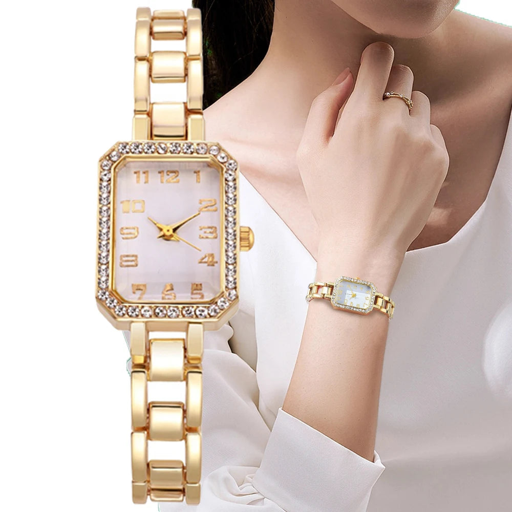 Bling Classic Square Women's Watch