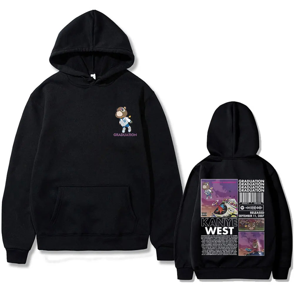 Kanye West Graduation Bear Graphic Hoodie