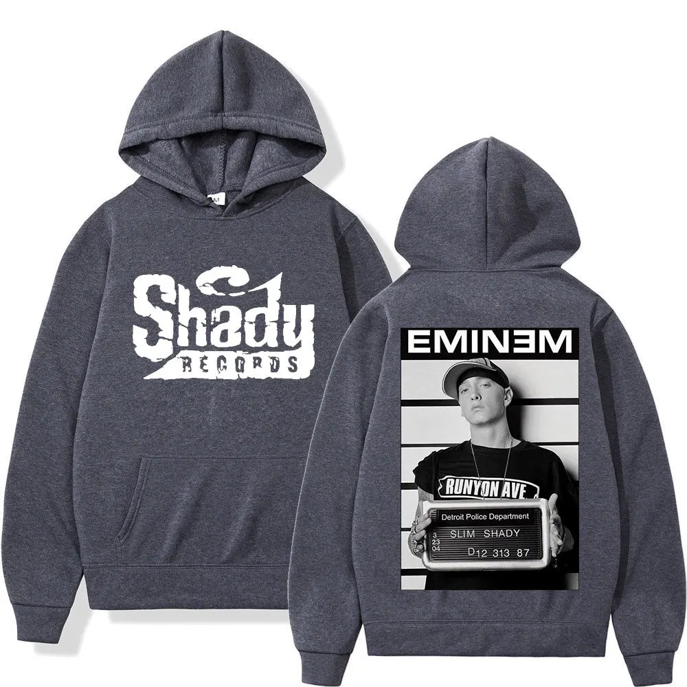 Eminem Double Sided Shady Records Graphic Hoodies