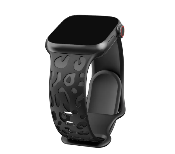 Silikonarmband mit Leopardenmuster für Apple Watch