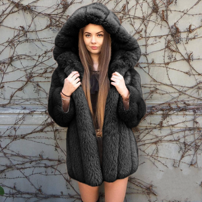 Chic Faux Fox Fur Jacket