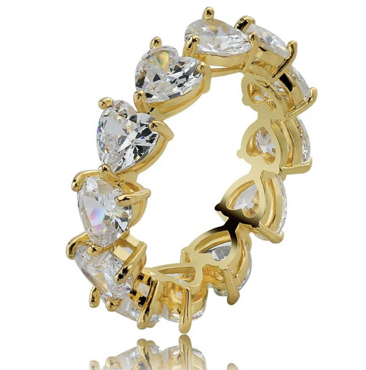 VVS Jewelry Heart Eternity Ring