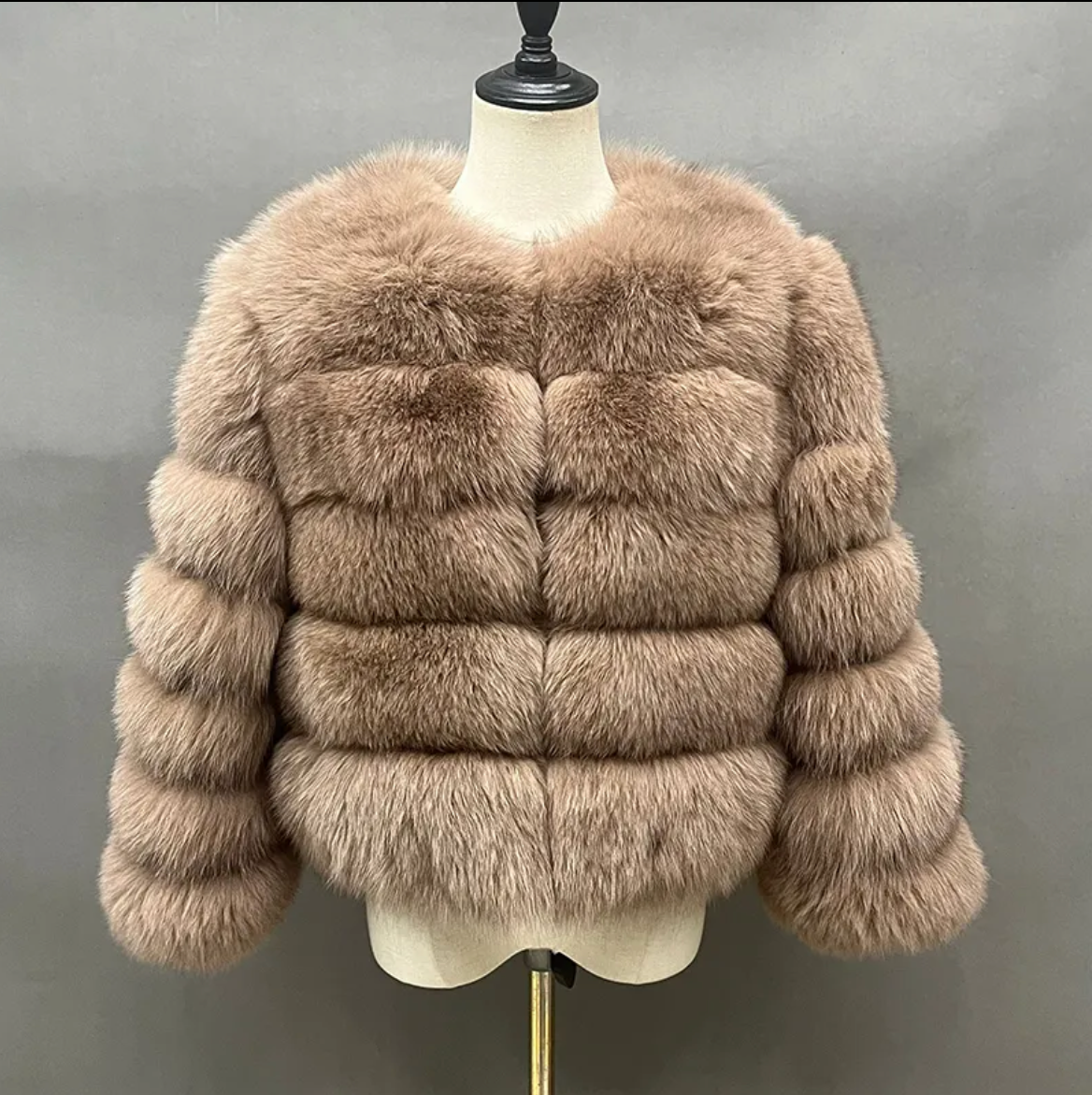 Luxury Monica Genuine Fur Fox Coat