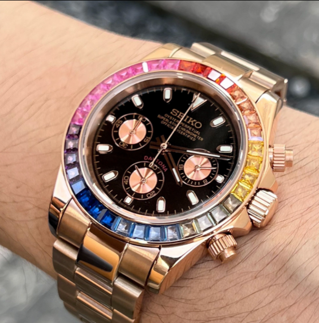 Seiktona Daytona | Rose Gold Rainbow