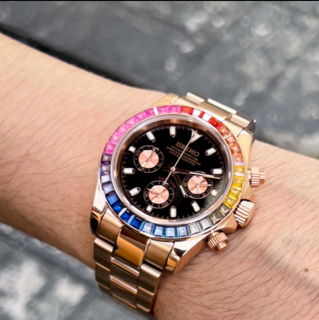 Seiktona Daytona | Rose Gold Rainbow