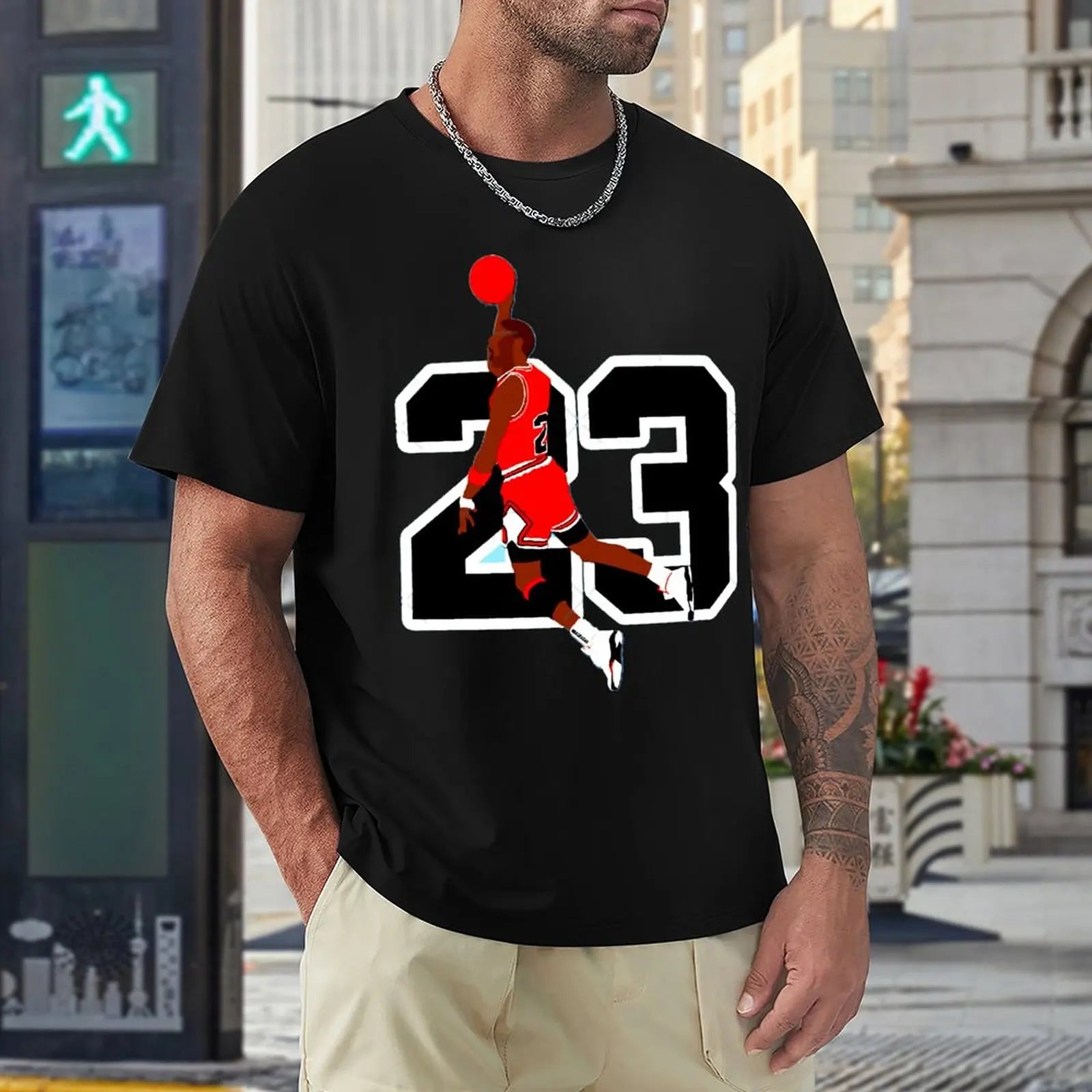 Basketball Star Michael Jordan 23 Graphic T-Shirt