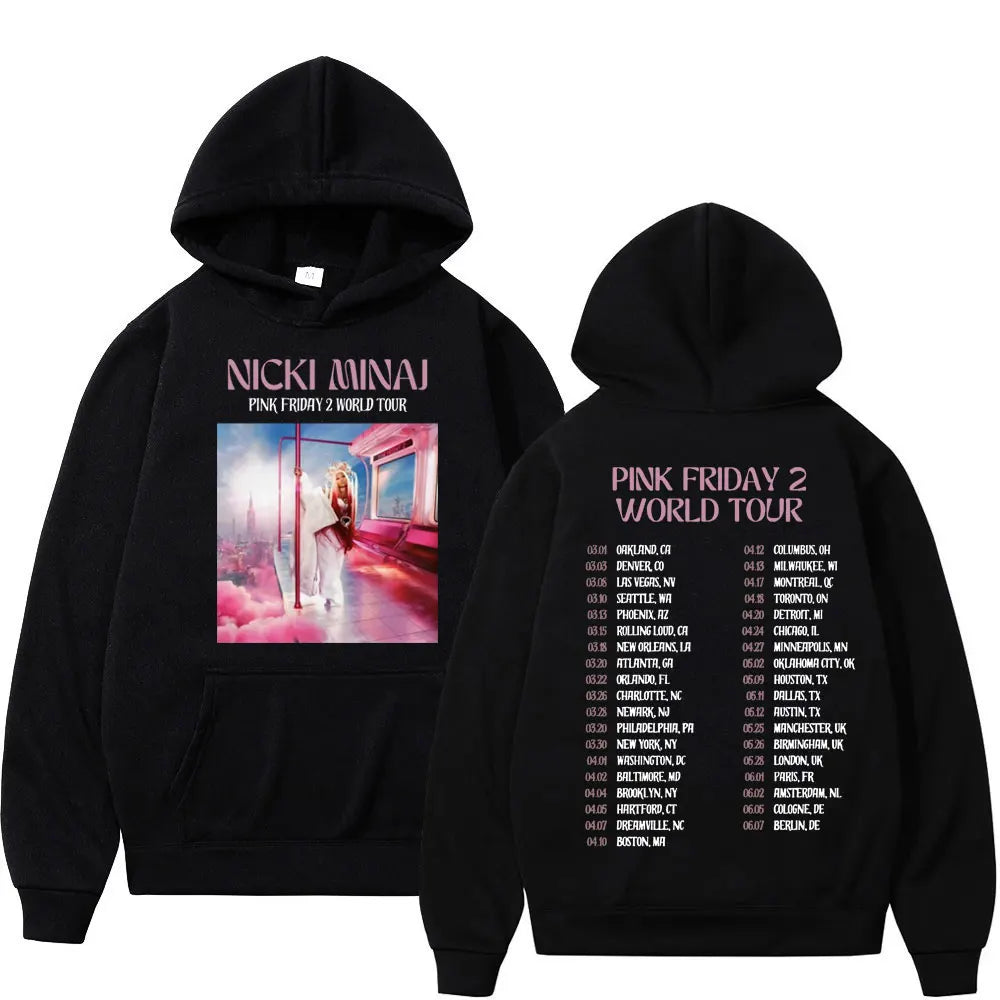 Nicki Minaj Pink Friday 2 World Tour Graphic Hoodies