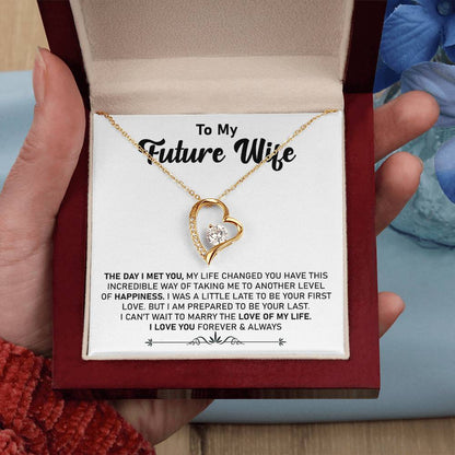 To My Future Wife Message Card Necklace