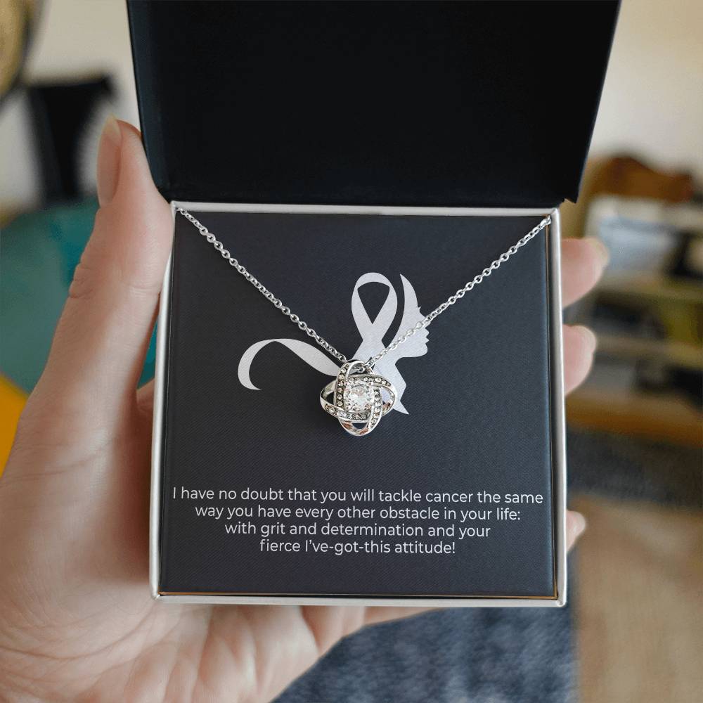 'I got this' Message Card Necklace for Women with Cancer