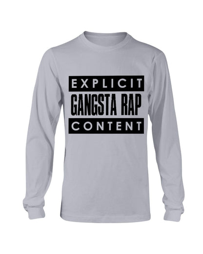 Fuel hip hop jewelry Apparel Gildan Long Sleeve T-Shirt / Sports Grey / S Gangsta Rap