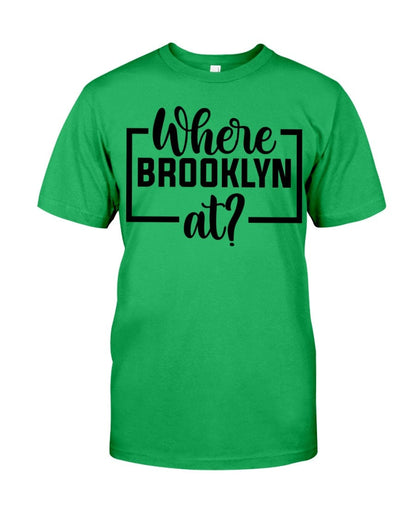 Fuel hip hop jewelry Apparel Gildan Softstyle T-Shirt / Irish Green / XS Where Brooklyn at Premium Fit Men's T-shirt