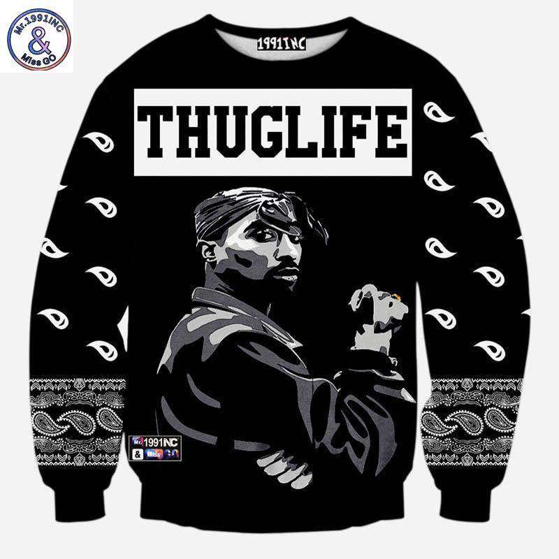 Hip Hop Fresh Jewelry hip hop jewelry 2Pac On Tha Block Pullover