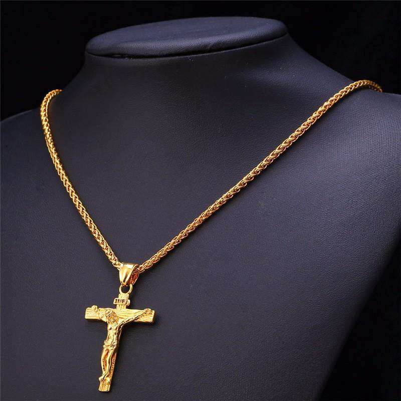 Hip Hop Fresh Jewelry hip hop jewelry Crucifix Pendant Necklace