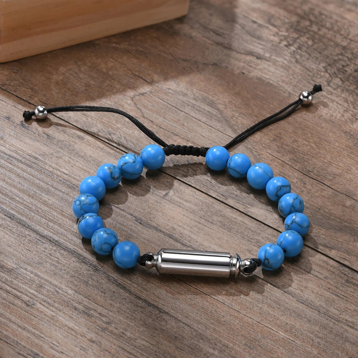 Bead Hollow Tube Cremation Urn Bracelet