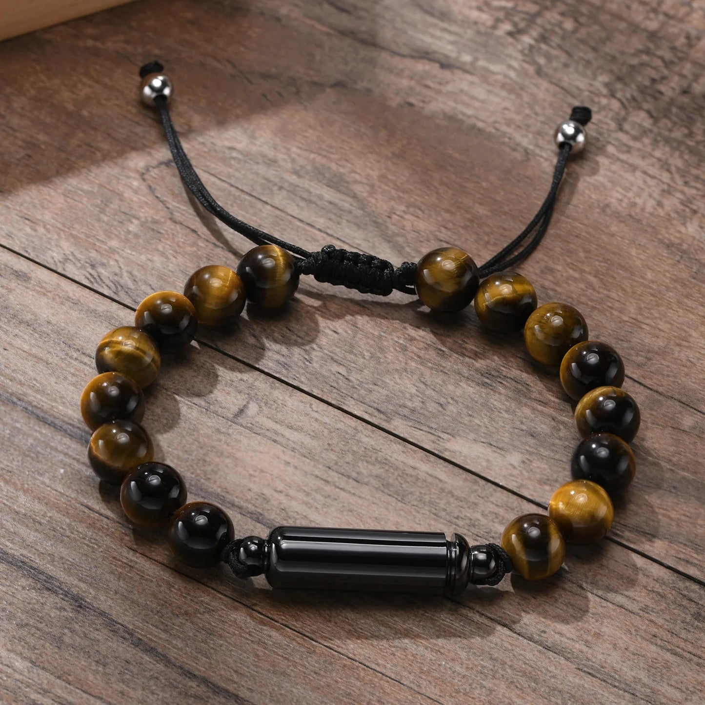 Bead Hollow Tube Cremation Urn Bracelet