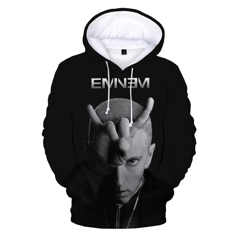 Eminem 3D Graphic Print Autumn and Winter Hoodies