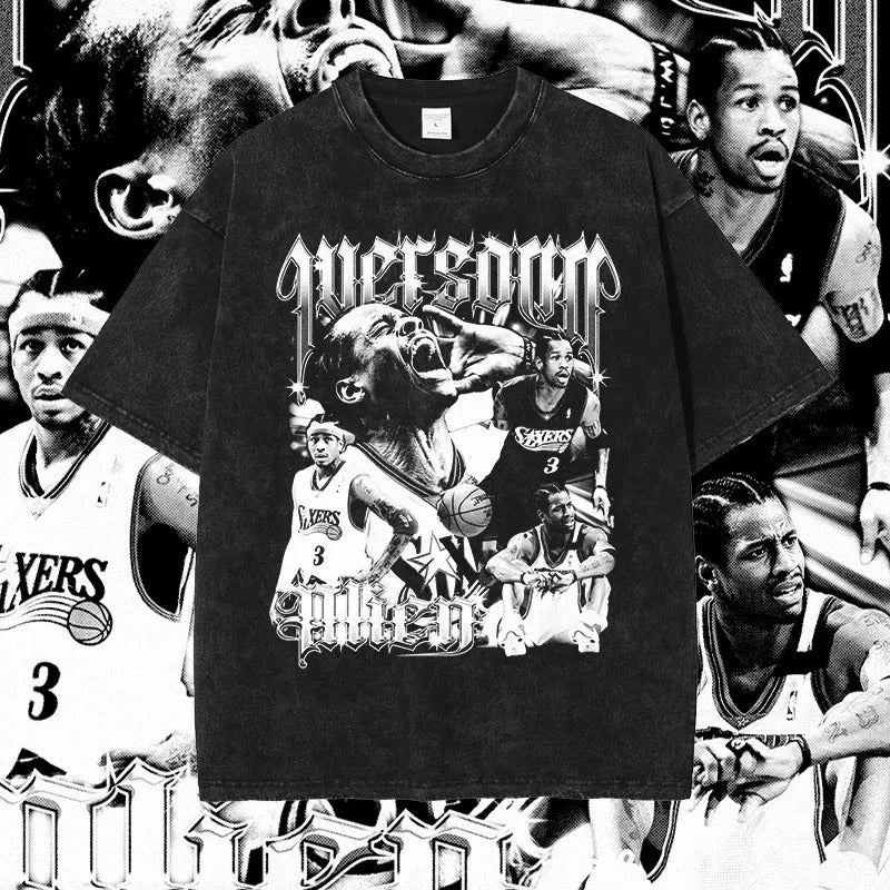 Allen Iverson Basketball Player Graphic T-Shirt