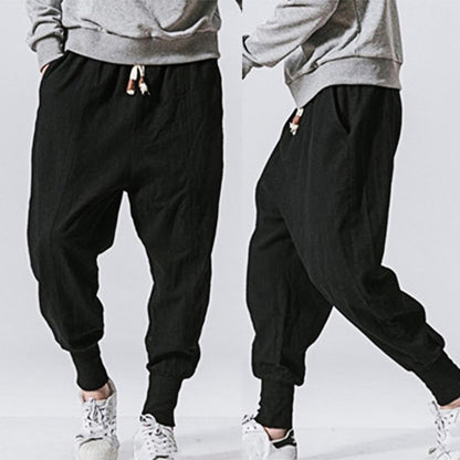 Drop-crotch Baggy Jogging Pants