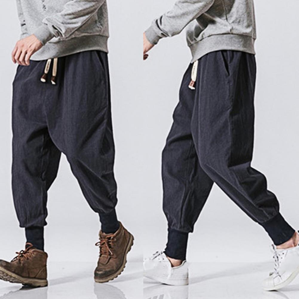 Pantalon de jogging ample à entrejambe bas