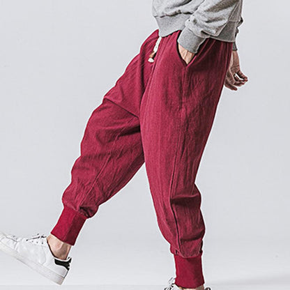 Drop-crotch Baggy Jogging Pants