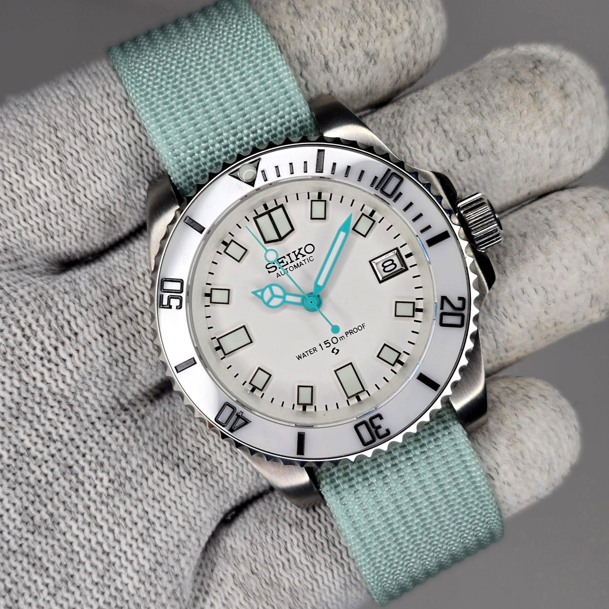 SEIKO MOD SUBMARINER | CYAN MINT