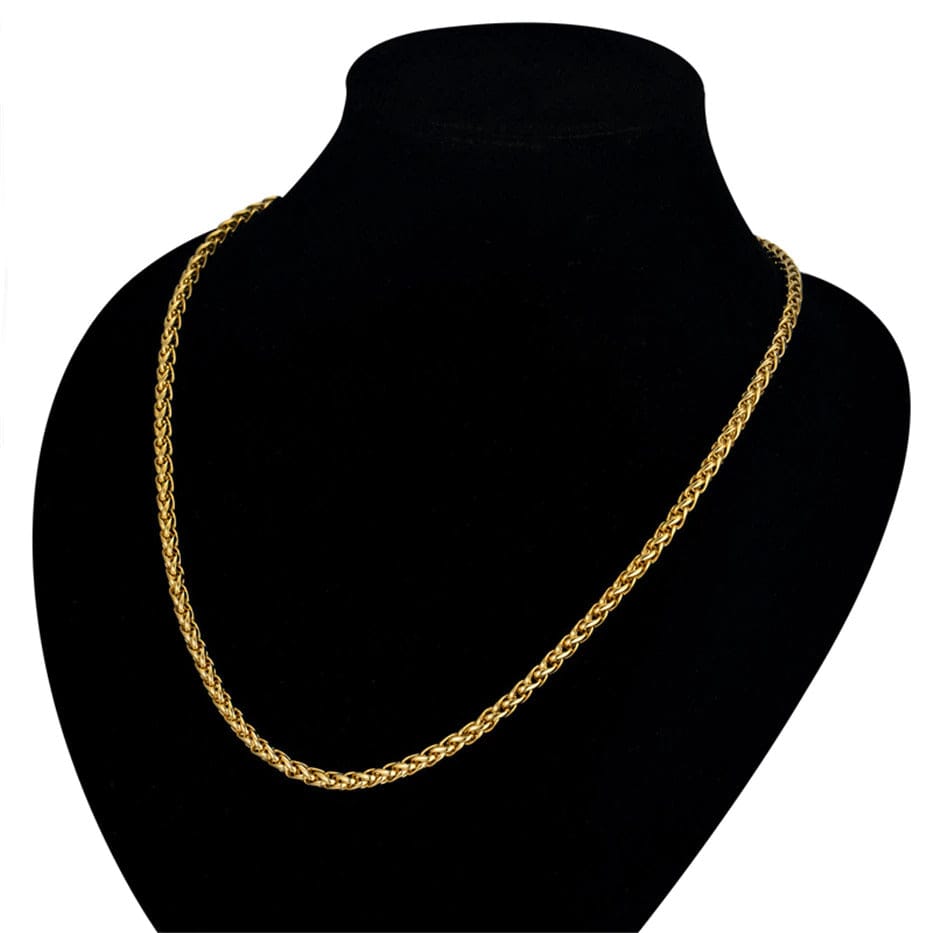 VVS Jewelry hip hop jewelry 14k Gold 316L Stainless Steel Rope Chain