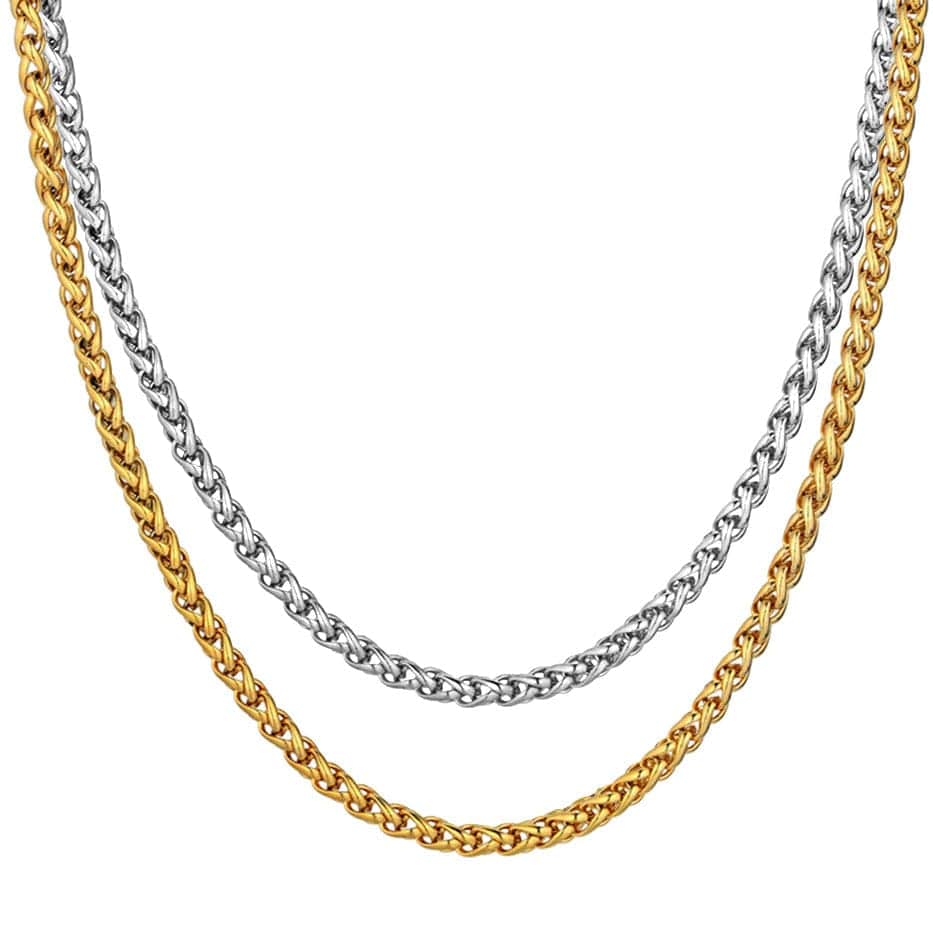 VVS Jewelry hip hop jewelry 14k Gold 316L Stainless Steel Rope Chain