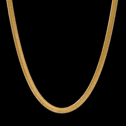 VVS Jewelry hip hop jewelry 6MM 18K Gold Herringbone Chain
